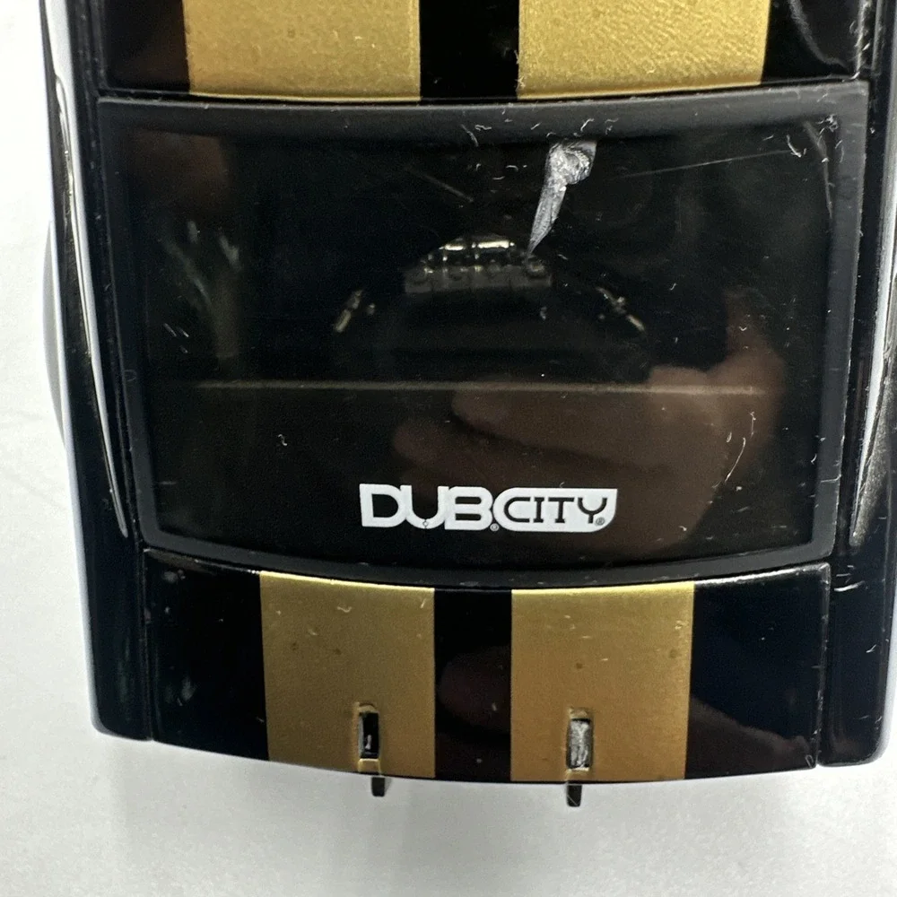 Jada Toys Dub City Ford Mustang GTR 1/24 Black Gold Stripes Diecast Model Car
